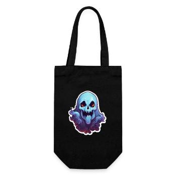 Halloween Geist - Geschenkbeutel für Flaschen - Schwarz - Vorne