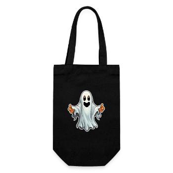 Ghost Halloween - Gift Bag for Bottles - black - Front