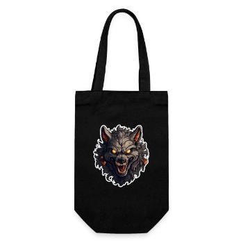 Halloween Werewolf - Gift Bag for Bottles - black - Front