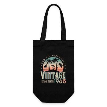 1965 Anniversaire Cadeau Né 1965 - Sac à bouteille - noir - Devant