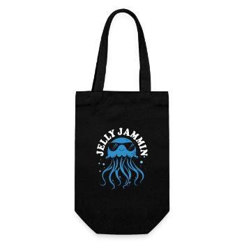 Méduse Jelly Jammin avec tentacules, créatures marines - Sac à bouteille - noir - Devant