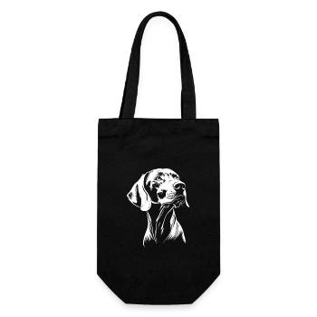 Braque de Weimar - Fan de chiens - Sac à bouteille - noir - Devant