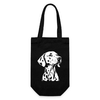 Dalmatiens - Fan de chien - Sac à bouteille - noir - Devant