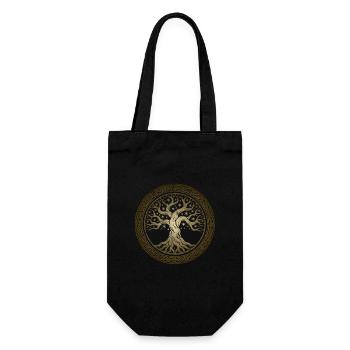 Yggdrasil - Tree of Life - Norse - Gift Bag for Bottles - black - Front