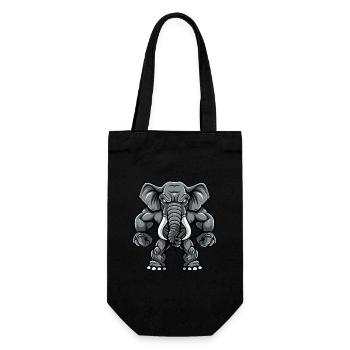 Musculation des muscles de l’éléphant - Sac à bouteille - noir - Devant
