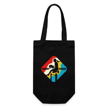Cheval de loisir - Cheval de loisir - Équitation - Cadeau - Sac à bouteille - noir - Devant