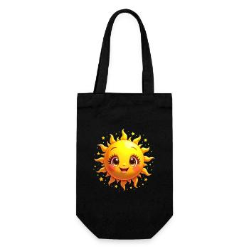 Sun Sunshine Laugh Summer Sun Costume - Gift Bag for Bottles - black - Front