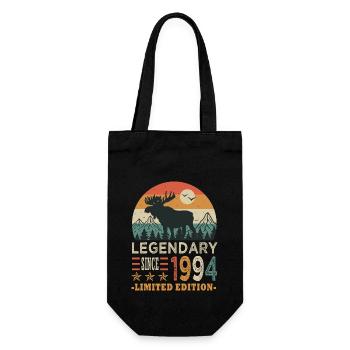 1994 legendary birthday Born in 1994 - Gift Bag for Bottles - black - Front