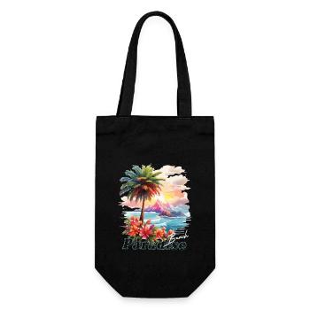 Paradise Beach - Gift Bag for Bottles - black - Front
