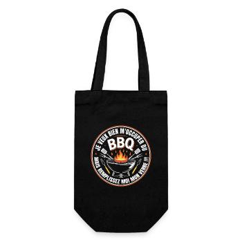 BBQ Apéro Cadeau Barbecue Humour - Sac à bouteille - noir - Devant