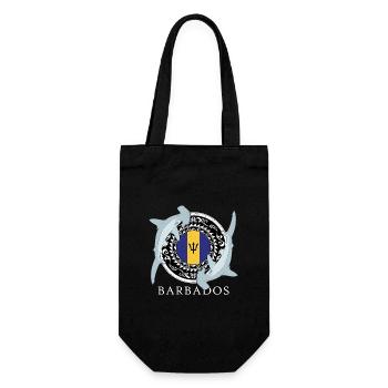 Barbados Hammerhead Shark - Gift Bag for Bottles - black - Front