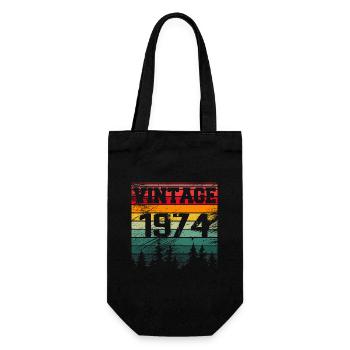 1974 Cadeau D'anniversaire Vintage 1974 Rétro - Sac à bouteille - noir - Devant