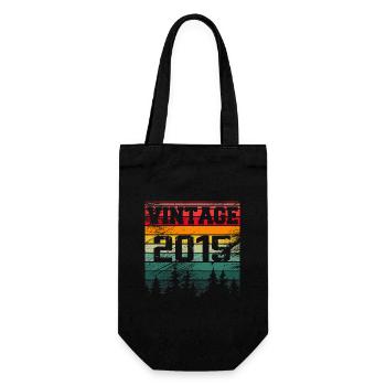 2015 Cadeau D'anniversaire Vintage 2015 Rétro - Sac à bouteille - noir - Devant