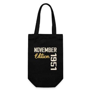 Born in November 1951 - Edition 1951 - Gift Bag for Bottles - black - Front