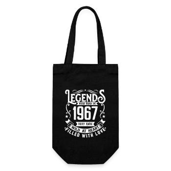 Legendary since 1967 Born in 1967 Gift 1967 - Gift Bag for Bottles - black - Front