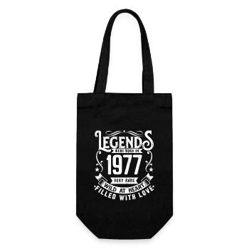 Legendary since 1977 Born in 1977 Gift 1977 - Gift Bag for Bottles - black - Front