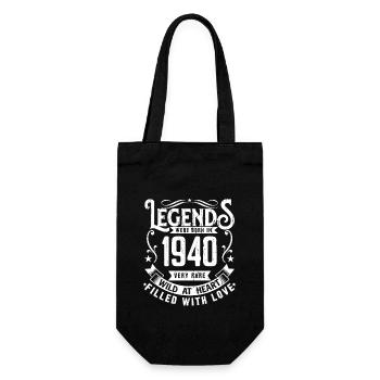 Legendary since 1940 Born in 1940 Gift 1940 - Gift Bag for Bottles - black - Front