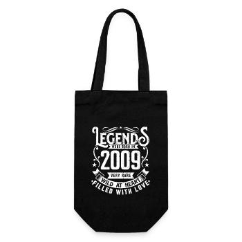 Légendaire Depuis 2009 Né en 2009 Cadeau 2009 - Sac à bouteille - noir - Devant
