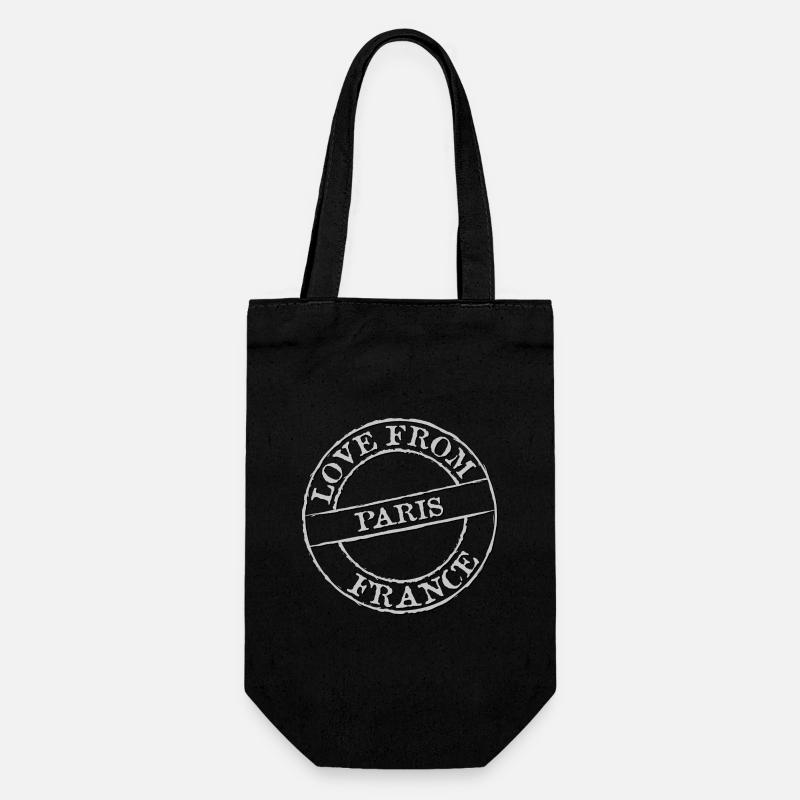 Paris - Gift Bag for Bottles - black