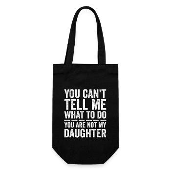 Funny Dad Tee For Father Daddy Papa From Daughter - Sac à bouteille - noir - Devant