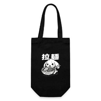 Cute Ramen Bunny Merch - Gift Bag for Bottles - black - Front