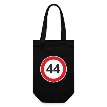 44 forty-four birthday speed limit - Gift Bag for Bottles - black - Front