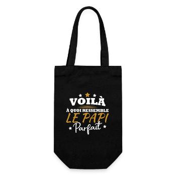 Voilà à quoi ressemble le papi parfait - Sac à bouteille - noir - Devant