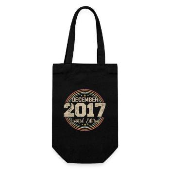 Die Legenden wurden im Dezember 2017 - 2017 geboren - Geschenkbeutel für Flaschen - Schwarz - Vorne
