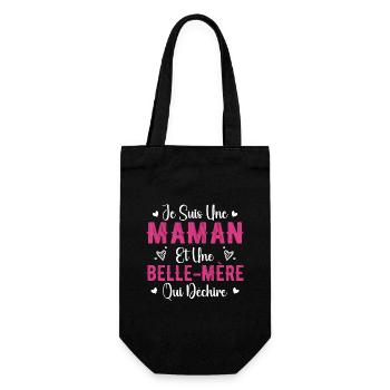 Femme Maman et Une Belle Mère Qui Déchire - Sac à bouteille - noir - Devant