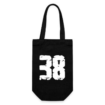 38 Number Vintage - Gift Bag for Bottles - black - Front