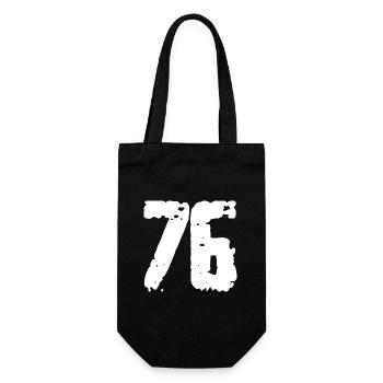 76 Number Vintage - Gift Bag for Bottles - black - Front