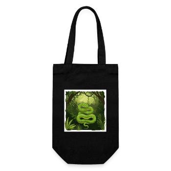 Jungle Serpent : une représentation de la nature sauvage - Sac à bouteille - noir - Devant
