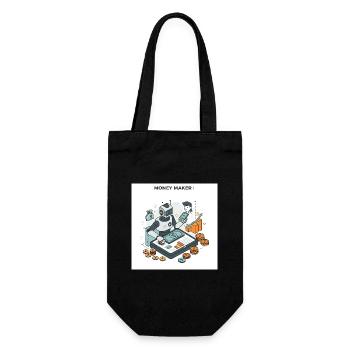 The Art of Making Money: Paths to Prosperity - Gift Bag for Bottles - black - Front