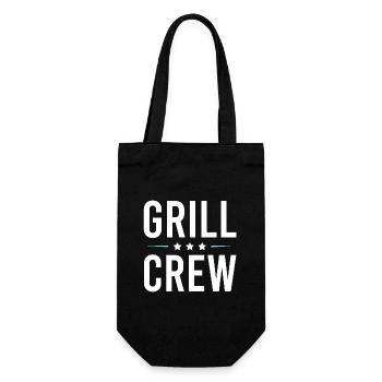 Équipe de grillades - Sac à bouteille - noir - Devant