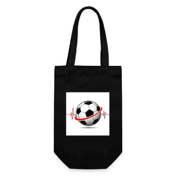 Heartbeat Football - Sport avec passion - Sac à bouteille - noir - Devant