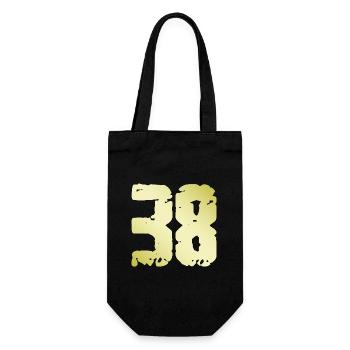 38 Number Vintage - Gift Bag for Bottles - black - Front
