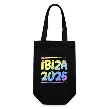 Ibiza 2025 Colorful - Gift Bag for Bottles - black - Front