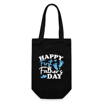 Joyeuse première fête des pères - Sac à bouteille - noir - Devant