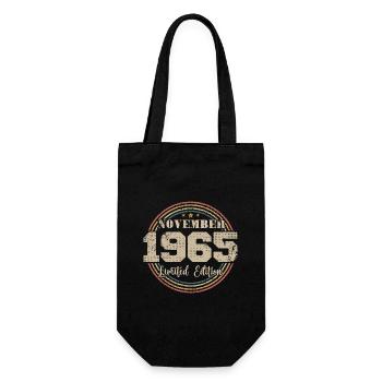 Cadeau D'anniversaire, Vintage Né En Novembre 1965 - Sac à bouteille - noir - Devant
