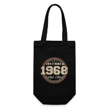 Cadeau D'anniversaire, Vintage Né En Novembre 1968 - Sac à bouteille - noir - Devant