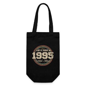 Cadeau D'anniversaire, Vintage Né En Novembre 1995 - Sac à bouteille - noir - Devant