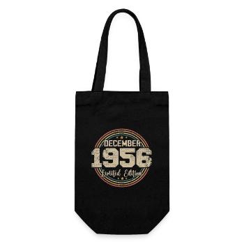 The legends were born in December 1956 - 1956 - Gift Bag for Bottles - black - Front