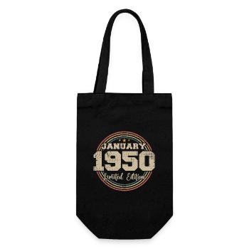 Les légendes sont nées en janvier 1950 - Sac à bouteille - noir - Devant