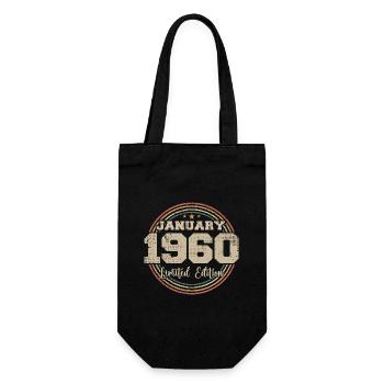 Les légendes sont nées en janvier 1960 - Sac à bouteille - noir - Devant