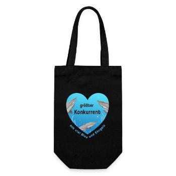 größter Konkurrent - Geschenkbeutel für Flaschen - Schwarz - Vorne