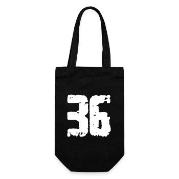 36 Number Vintage - Gift Bag for Bottles - black - Front