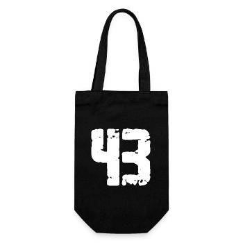 43 Number Vintage - Gift Bag for Bottles - black - Front