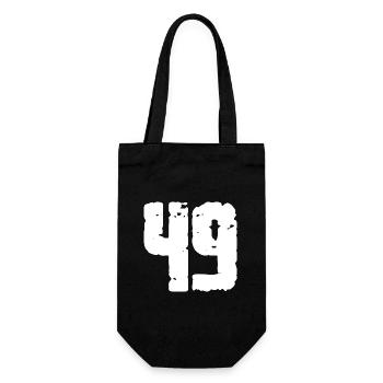 49 Number Vintage - Gift Bag for Bottles - black - Front