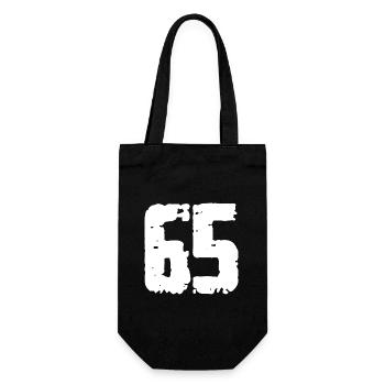 65 Number Vintage - Gift Bag for Bottles - black - Front