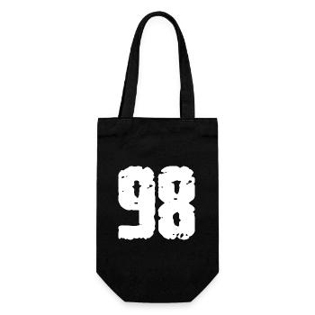 98 Number Vintage - Gift Bag for Bottles - black - Front